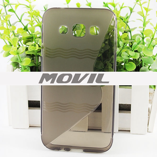 NP-2042 Transparente tpu funda para Samsung E5-0